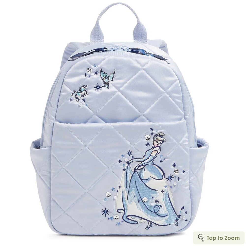 Disney Vera Bradley Cinderella Small Backpack – Morning Glory Paisley - NWT